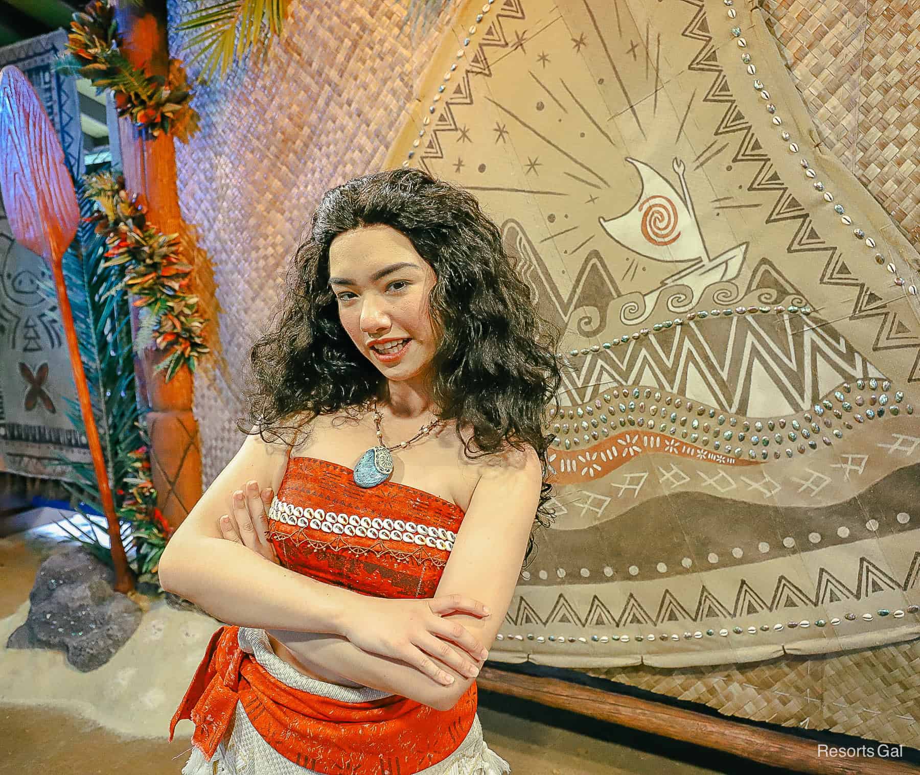 Meet Moana at Character Landing