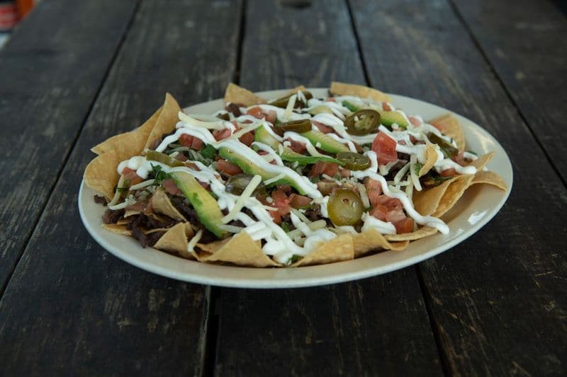 Beef nachos