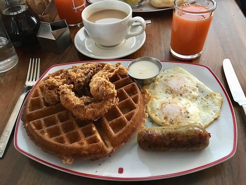 Chicken and Waffle Sandwich