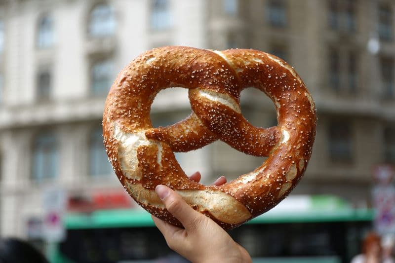 Cream cheese pretzel