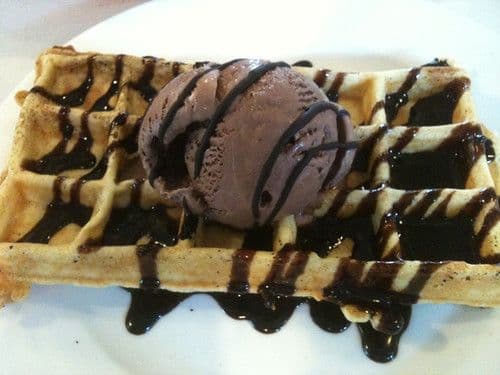 Donkey's Triple Chocolate Waffle