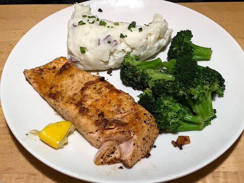 Fish on a Stake (Blackened Salmon)