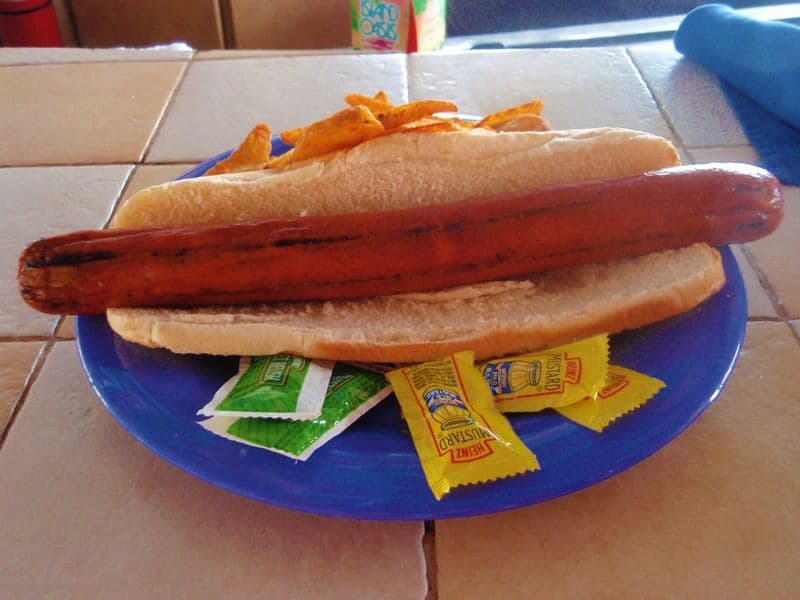 Foot-long hot dog
