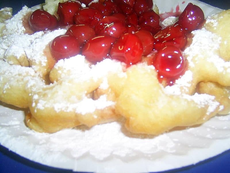 Funnel Cake with Toppings