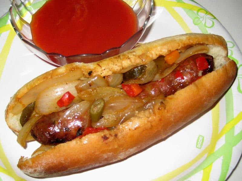 Italian Rope Sausage Sandwich