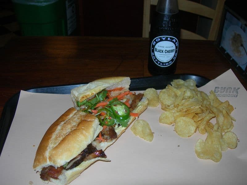 Pork Belly Banh Mi Sandwich