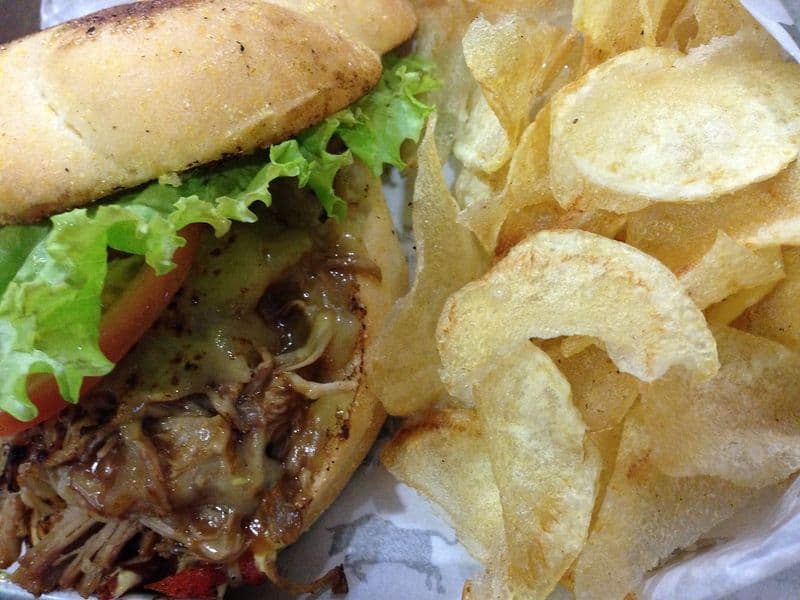 Smoked BBQ Pulled Pork Sandwich