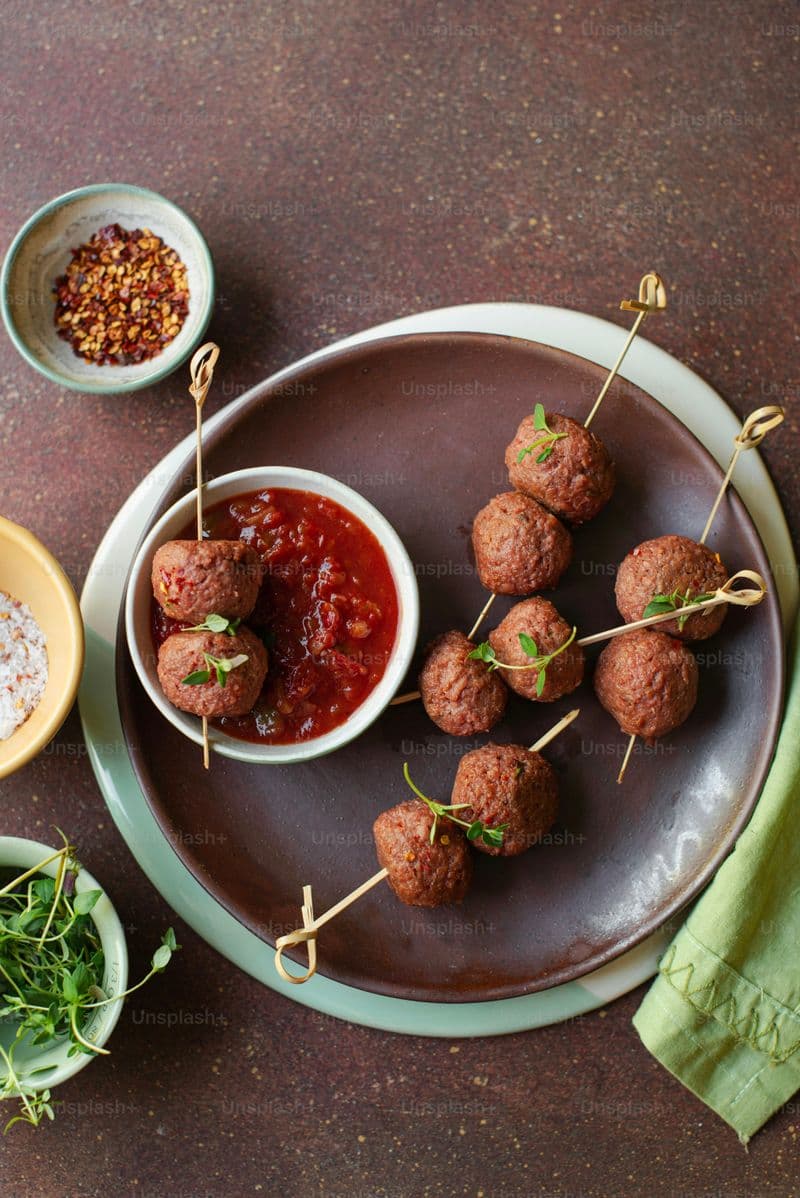 Vegan Meatball Kebab