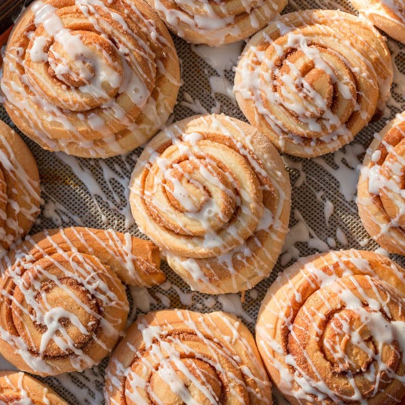 Warm cinnamon roll